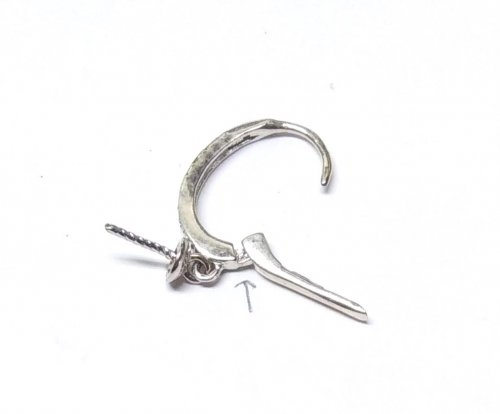 Judy Larson's Adjusting Purchased Ear Wires - , General Education, Butane Torch, Soldering, Solder, changing a lever back to a stud